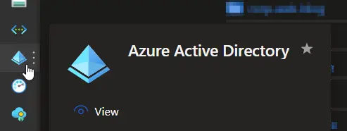 Screenshot showing Azure Active Directory link